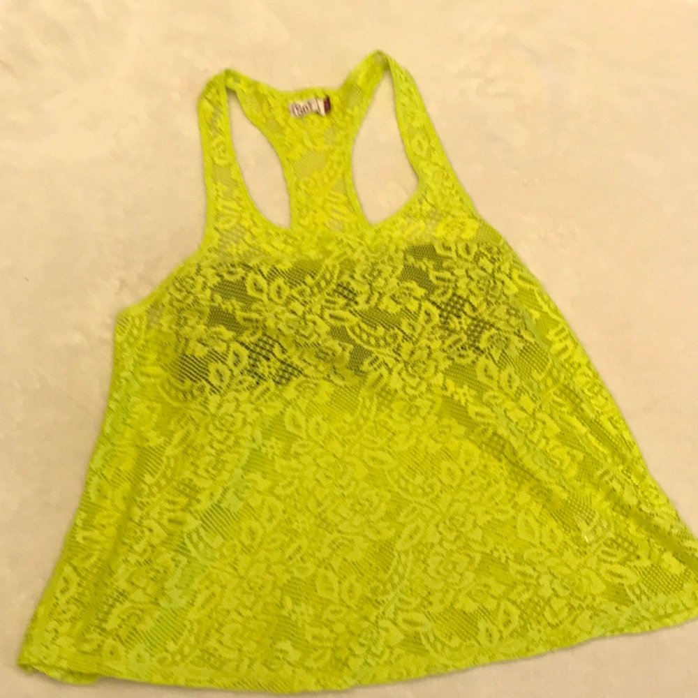 SO Racerback Lace Tank with Bandeau